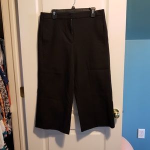 Ann Taylor Black Wide-Leg Crops